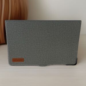INFILAND Samsung Galaxy Tab S9/S8 Ultra 14.6" Business Folio Case - Grey Fabric